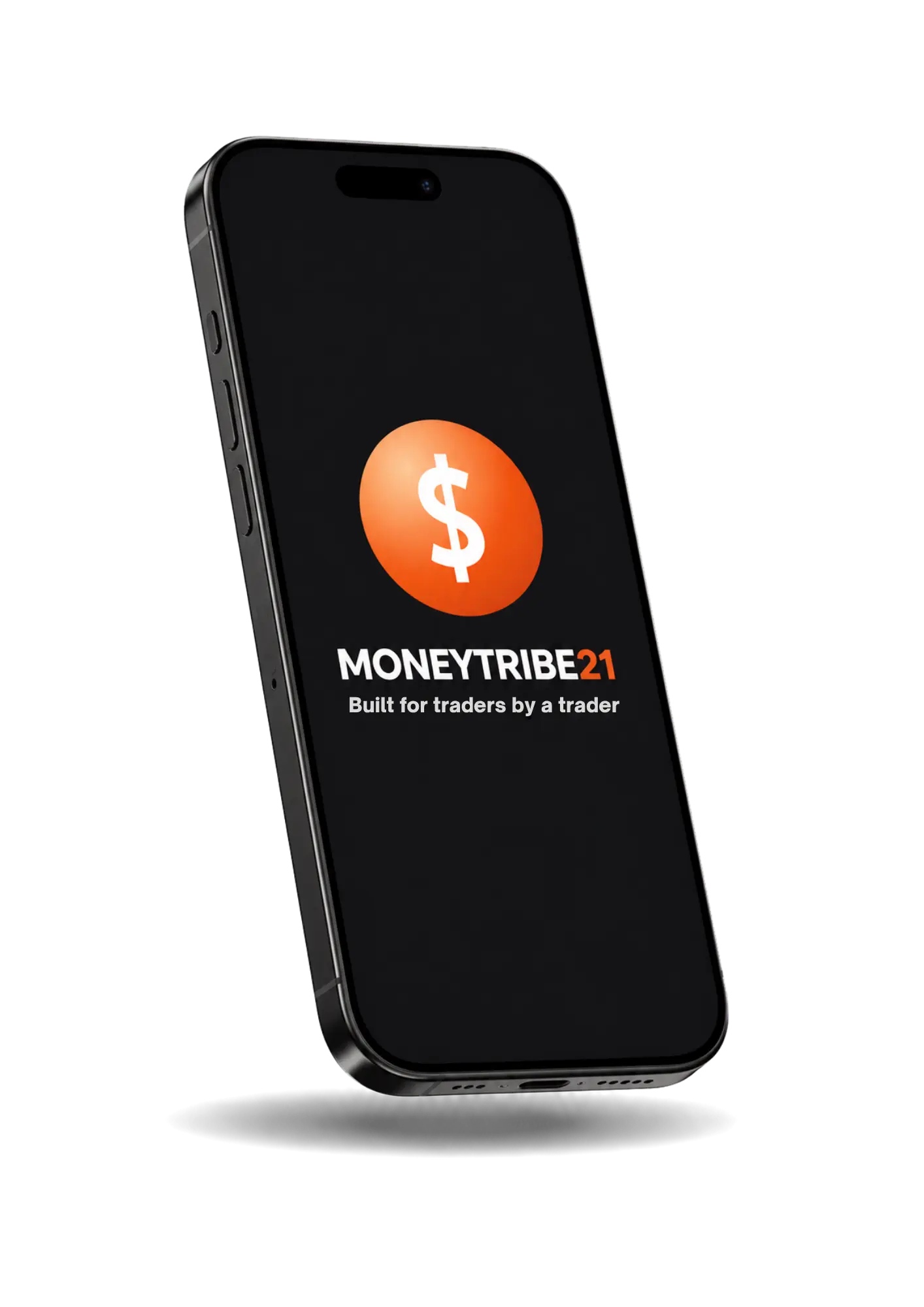 The MoneyTribe21 app on a phone